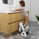 Potty Training Seat with Step Stool Ladder for Kids and Toddler,Wiifo Sturdy Potty Ladder with Soft Padded Cushion for Toddler Boys and Girls(Light Grey) 2025 New Version by TinyTreasures Baby Boutique