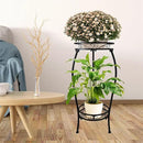 CASIMR 2 Tier Plant Stand Indoor Outdoor, 26.6" Tall Metal Potted Holder Rack Multiple Flower Pot Stand Heavy Duty Plant Shelf Rustproof Iron Plant Round Supports Rack by GreenHaven Gardens