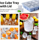 Silicone Ice Cube Tray 3 Pack, HANCELANT Ice Cube Mold, Ice Trays for Freezer with Lid for Whiskey, Baby Food, BPA Free, Easy Release by TinyTreasures Baby Boutique