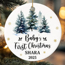 Personalized Baby First Christmas Ornament 2025 - Custom Newborn Keepsake - Sweet Gift for New Parents Mom Dad - Sweet Baby, Boy, Girls, Mom, Dad Holiday Celebration by TinyTreasures Baby Boutique