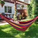 ANYOO Cotton Hammock Portable Camping Hammocks for Hanging Sturdy Garden Comfortable Fabric Hammock with Tree Straps Up to 660lbs with Travel Bag for Camping Outdoor/Indoor Patio Backyard by GreenHaven Gardens