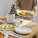 DOWAN Large Serving Platter, 16"/14"/12" Porcelain Platters for Entertaining Wedding Party, White Oval Plates Set of 3, Serving Dishes for Serving Food, Housewarming Gifts by CozyNest Decor