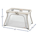 Chicco Alfa Lite Lightweight Travel Playard, Portable Playpen for Babies and Toddlers, Snap-Open/Compact Fold Design, 13 lbs., Baby Travel Essential | Midnight/Navy by TinyTreasures Baby Boutique