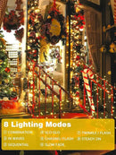 2 Pack 200 LED Solar String Lights for Outside, Solar Christmas Lights Outdoor Waterproof, Solar Outdoor String Light with 8 Lighting Modes for Xmas Tree Wedding Party Garden Decorations (Warm White) by GreenHaven Gardens