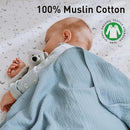 GLLQUEN BABY Muslin Swaddle Blankets for Boys and Girls, 4-Pack Baby Blankets for Girl Boy, Newborn Receiving Blanket, Baby Swaddle Blanket Unisex, Baby Essentials, Registry & Gift, 40 x 38 inches by TinyTreasures Baby Boutique