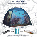Dinosaur Kids Play Tent-61”x61”x45”Realistic Dinosaur Kids Tent Indoor & Outdoor, Pop Up Play House for Kid, Boys & Girls Age 3-12 by TinyTreasures Baby Boutique