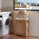 Laundry Hamper with 3 Tier Shelves & Tilt Out Basket, Laundry Baskets Organizer Hampers Bathroom Storage Shelf for Laundry Room, Bathroom, Guest Room (3-Tier Large) by CozyNest Decor