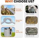 Garden Hose 50 FT, Flexible Metal Hose with 10 Function Nozzle, Kink Free, Lightweight, Durable, Crush Resistant Fitting, Easy to Coil, Puncture Proof Hose for Yard, Rv, 600 PSI 2025 New by GreenHaven Gardens