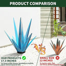 Large Tequila Rustic Sculpture, Rustic Metal Agave Plants for Outdoor Patio Yard, Garden Statue Outdoor Clearance Lawn Ornaments by GreenHaven Gardens