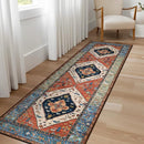 Lahome Boho 2x5 Hallway Runner Rug - Non-Slip Low-Pile Kitchen Washable Runner Oriental Distressed Throw Bathroom Rug Carpet for Entrance Bedroom Laundry Room by TinyTreasures Baby Boutique