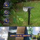 Kyosho Solar Color Spot Lights Outdoor, 9 Lighting Modes Halloween Christmas Lights, 38 LEDs Color Changing Waterproof RGBW Multicolor Tree Pool Solar Spotlight, 2 Pack by GreenHaven Gardens
