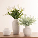 Mitt&Ditt Ceramic Flower Vase, 12.5 inch Tall Off-White Vase, Large Decorative Terracotta Vases, Farmhouse Rustic Pottery Vases for Home Decor, Living Room, Table by CozyNest Decor