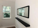 joelsantiques 60 Inch Wooden Floating Shelves for Wall - 60x8x2 in - Made of Natural Wood - Long Wall Shelves for Bedroom - Perfect for Living Room, Kitchen - Made in USA - Black by CozyNest Decor