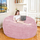 Large Bean Bag Chair, 5FT Giant Beanbag Chairs with Memory Foam Filled, Bean Bag Chairs for Adults, Ultra Soft Lazy Sofa for Living Room Bedroom (Pink) by CozyNest Decor