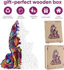 Wolf Puzzles for Adult 500 Piece, Family Wooden Puzzle for Adult, Challenging Puzzle, Luxurious Shaped Wooden Puzzles for Adults, Family Game 15 x 19.2in by TinyTreasures Baby Boutique
