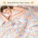 L'AGRATY Chunky Knit Blanket Throw: 60''x80'' Chenille Chunky Knitted Throw Blankets for Twin Bed Couch - Handmade Thick Cable Knit Blanket - Large Crochet Rope Blankets for Home Decor by CozyNest Decor