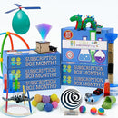 Stem Learning 6 Monthly Subscription Box Kits w/ 18 Projects - Summertime Remote School Building Toys - Science, Technology, Engineering, Mathematics - Activities for Kids Boys & Girls Ages 7-12 by TinyTreasures Baby Boutique