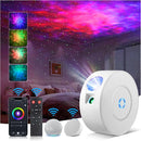 Laser Safety Certified Starry Sky Projector, 3+1 Control Modes 16M Color Adjustable Nebula via Mobile App, 900 Sq.ft Coverage, 4 Custom Scenes, 25dB Silent Operation with 4 Positioning Angles by TinyTreasures Baby Boutique