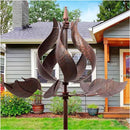Yard Garden Wind Spinners - Large Tulip Outdoor Metal Wind Spinners with Stake, Yard Art Lawn Garden Decor (24" W x 73" H) by GreenHaven Gardens