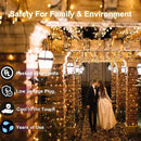 66FT Christmas Decorative Lights, Connectable 200 LED Green Wire Fairy String Lights Plug in, 8 Lighting Modes LED String Lights, for Indoor Outdoor Xmas Tree Wedding Party Decoration Warm White by GreenHaven Gardens