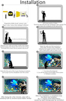 The Undersea World Wallpaper Ocean Dolphin Fish Wall Mural Large Wall Decor for Living Room Bedroom Dining Room(Not Self-Adhesive) by TinyTreasures Baby Boutique