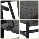 POLY & BARK Weave Chair in Pitch Black by CozyNest Decor