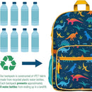 Wildkin ECO rPET Kids Backpack – Recycled, Padded, Adjustable for School & Travel – Jurassic Dinosaurs by TinyTreasures Baby Boutique