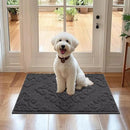 COSY HOMEER-Door-Mat-Non-Slip-Entryway-Rug 20”x32” Absorbent Welcome Mats Washable Dirt Trapper Door Mat Entrance Floor Mats for Front Back Doormats and Wet Shoes,Dark Grey by CozyNest Decor