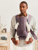 BabyBjörn Baby Carrier Mini, Cotton, Dark Purple | Newborn Carrier (7-25 lbs), Ergonomic, Easy-to-Use by TinyTreasures Baby Boutique
