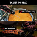 ThermoPro Lightning 1-Second Instant Read Meat Thermometer, Kitchen Food Thermometer with Auto Wake/Sleep/180° Rotating Display, Waterproof Cooking Thermometer for Oil Deep Fry Smoker BBQ Grill by TinyTreasures Baby Boutique