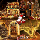 2 Pack 200 LED Solar String Lights for Outside, Solar Christmas Lights Outdoor Waterproof, Solar Outdoor String Light with 8 Lighting Modes for Xmas Tree Wedding Party Garden Decorations (Warm White) by GreenHaven Gardens