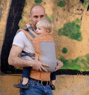 Beco Toddler Carrier - Breathable 3D Mesh Front-Carry & Backpack Style Carrier with Tall Supportive Back and Ergonomic Extra-Wide Seat for Children from 18months (20-60 lbs) - Cool Brick Heart by TinyTreasures Baby Boutique