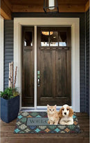 Durable Heavy Duty Front Door Mat - 24"x36" Large Outdoor Welcome Mat Non-Slip Rubber Entrance Door Mat Apply to Home High Traffic Area,Porch, Patio, Farmhouse，Entryway Floor Mats by CozyNest Decor