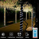 Solar Outdoor Rope Lights, 66ft 200leds Solar Powered Rope Lights Outdoor, 8 Modes Dimmable/Timer Remote String Light 3.7V/1200mAh Rope Solar Lights Outdoor Waterproof for Garden Decor, White by GreenHaven Gardens