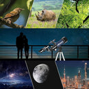 Telescopes, Telescope for Kids and Adults Beginners, 70mm Aperture 400mm Focus Length Refractor Travel Telescope with AZ Mount for Observe The Moon and Landscape (Blue) by TinyTreasures Baby Boutique