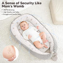 Baby Lounger - Infant Lounger Pillow for Newborn 0-24 Months, Soft, Breathable & Portable Baby Lounger Pillow for Boys & Girls, Cozy Baby Floor Seat for Home & Travel (Beige Star) by TinyTreasures Baby Boutique