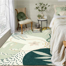 Lahome Green Machine Washable Large Rug - 8 x 10 Area Rugs for Living Room Non-Slip Lightweight Throw Boho Rugs, Soft Botanical Print Indoor Floor Carpet for Bedroom Office Dining Room Classroom by TinyTreasures Baby Boutique