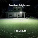 Onforu 3 Pack 65W LED Motion Sensor Outdoor Lights, Security Light Motion Outdoor Flood Light Fixture Detection Detector, 3 Adjustable Heads 6500LM 6500K IP65 Waterproof Exterior Garage Yard (Black) by GreenHaven Gardens