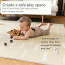 Lillefolk Baby Play Mat for Floor – 4x6ft Old White| Soft Non Toxic Premium EVA Foam Tiles for Tummy Time, Crawling & Playroom – Waterproof Interlocking Floor Mat for Babies & Toddlers (6 Tiles) by TinyTreasures Baby Boutique