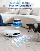 ECOVACS DEEBOT T50 PRO Omni Robot Vacuum and Mop, 3.19” Ultra-Slim, 15,000Pa Suction, ZeroTangle 2.0, TruEdge Edge Cleaning, AIVI 3D Obstacle Avoidance, Auto Mop Wash & Dry, Self-Emptying,White by CozyNest Decor