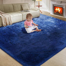 Ultra Soft Rug for Living Room, 3X5 Fluffy Shag Area Rug for Bedroom, Modern Shaggy Carpets Fuzzy Rug for Teens Dorm Nursery Home Decor Aesthetic, Upgrade Anti-Skid Durable, Blue by TinyTreasures Baby Boutique