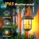 Otdair Solar Wall Lantern Outdoor, Flickering Flames Solar Sconce Lights Outdoor, Hanging Lamps Wall Mount for Front Porch, Patio and Yard, 2 Pack, Yellow Bronze by CozyNest Decor