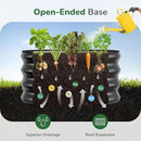GreatBuddy 2x2x1 ft Round Galvanized Raised Bed, Easy-Assembly Raised Garden Bed with Anti-Cut Gloves & Tools, Rust-Proof Garden Bed for Outdoor, Vegetables, Herbs, Small Trees, Black by GreenHaven Gardens