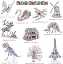 3D Coloring Puzzle Set, Arts and Crafts for Girls and Boys Age 6 7 8 9 10 11 12 Year Old, Fun Educational Painting Crafts Kit with Supplies for Kids, Birthday Toy Gift for Kids by TinyTreasures Baby Boutique