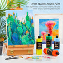 Shuttle Art Acrylic Paint, 15 Colors Acrylic Paint Large Bottle Set, 473ml/16oz Each, Rich Pigments, High Viscosity, Bulk for Artists, Beginners and Kids on Rocks Crafts Canvas Wood by TinyTreasures Baby Boutique