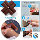 12-Pack Corner Protectors Baby Proof, Furniture Corner and Edge Safety Bumpers, Soft Rubber Foam Cushion Covers, 3M Taped Corner Guards, Baby Child Proofing Pads, Table Corner Protectors, Brown by TinyTreasures Baby Boutique
