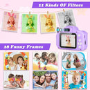 Kids Camera, HD Digital Video Camera, Childrens Toys for 3 4 5 6 7 8 9 Year Old Boys/Girls, Selfie Camera for Kids, Christmas Birthday Gifts with 32GB SD Card (Purple) by TinyTreasures Baby Boutique