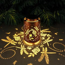 Solar Outdoor Lanterns, Dragonfly Garden Decor LED Light Hanging Waterproof Solar Metal Lantern Birthday Gifts for Women Mon Grandma Sunflower Solar Lights Outdoor Decoration for Patio Pathway Yard by GreenHaven Gardens