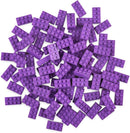 Strictly Briks Classic Bricks Starter Kit, Purple, 96 Pieces, 2x4 Studs, Building Creative Play Set for Ages 3 and Up, 100% Compatible with All Major Brick Brands by TinyTreasures Baby Boutique