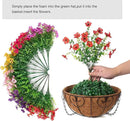 Artificial Fake Hanging Plants Flowers with Basket Outdoor Decor Faux Silk Dasiy Flower Arrangements in Pot Planter for Porch Home Indoor Patio Garden Yard Decoration by GreenHaven Gardens